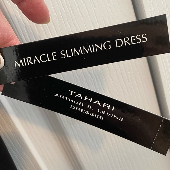 Stunning Black Jeweled Dress by Tahari. NWT. Never worn. Super Flattering - Picture 5 of 16